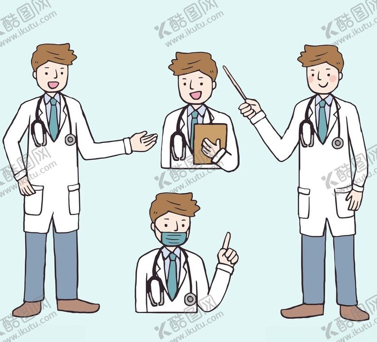 编号：28092104030443281644【酷图网】源文件下载-医生形象插画