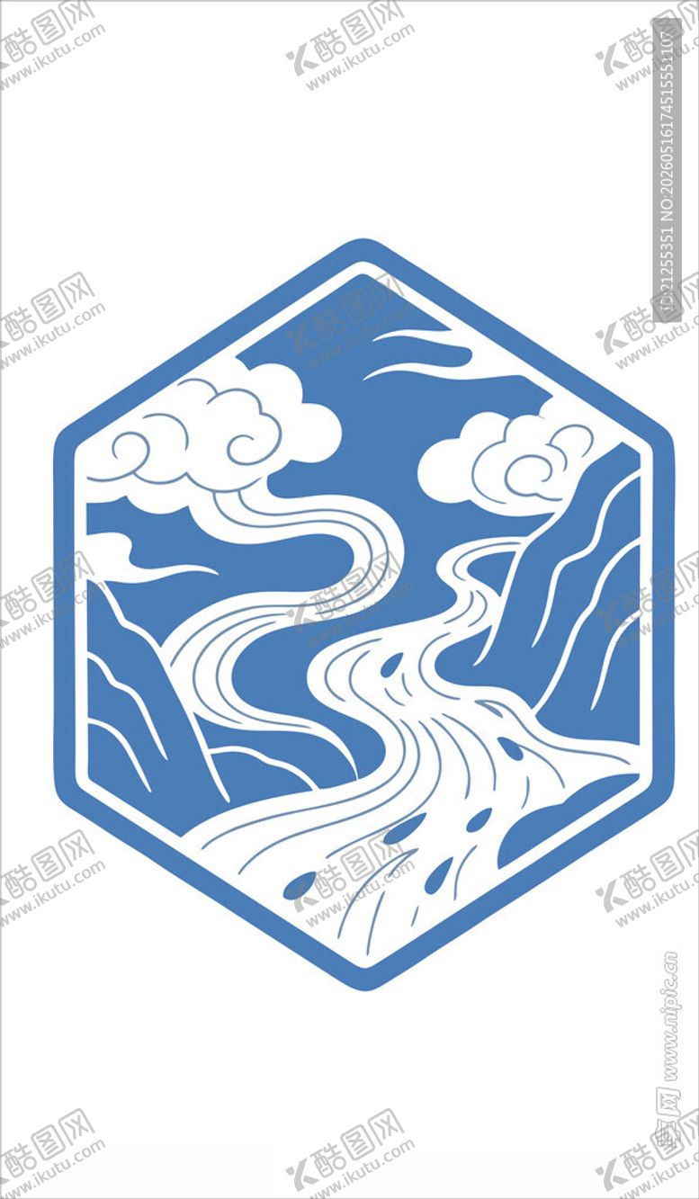 编号：46787205250005068324【酷图网】源文件下载-中式山水几何图案设计