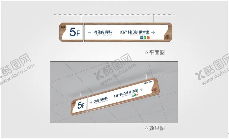 编号：32742201190240335001【酷图网】源文件下载-医院分流吊挂牌
