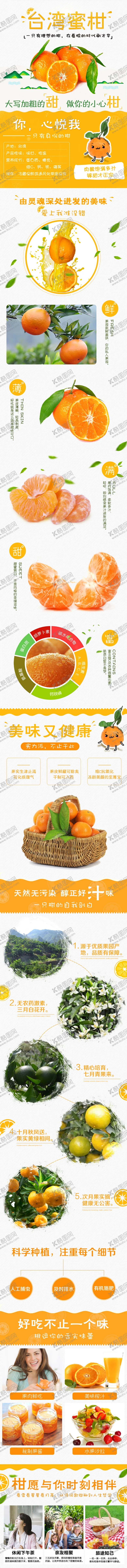 编号：47582006270400133459【酷图网】源文件下载-柑橘橙子水果详情页