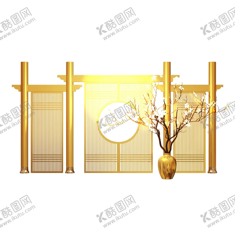 编号：57382601301503485978【酷图网】源文件下载- 金色城市剪影素材图片 
