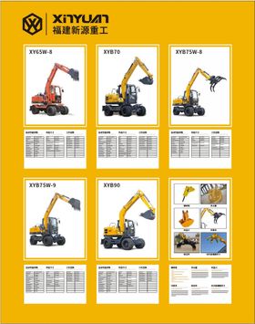 福建新源重工挖掘机海报