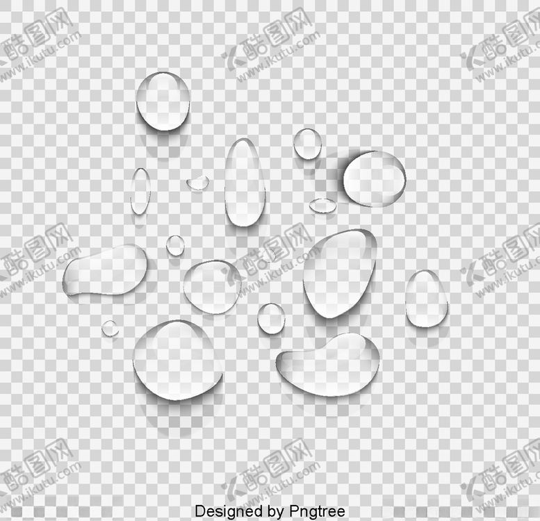 编号：62460009211044553974【酷图网】源文件下载-矢量水滴元素