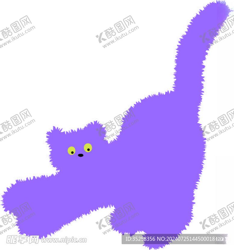 编号：60240002170746546764【酷图网】源文件下载-卡通猫免扣素材