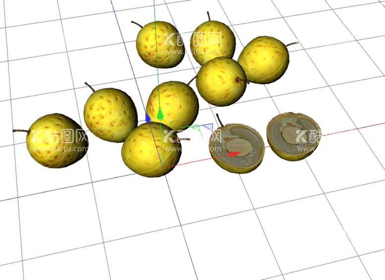 编号：75312601132250561961【酷图网】源文件下载-C4D模型水果