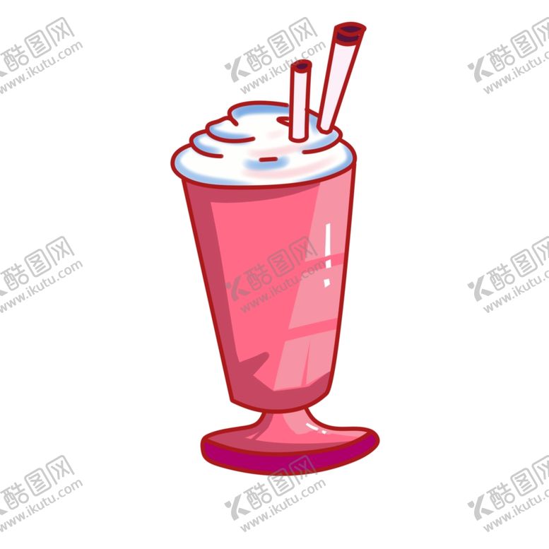 编号：48307105100354419202【酷图网】源文件下载-卡通奶茶冰淇淋杯