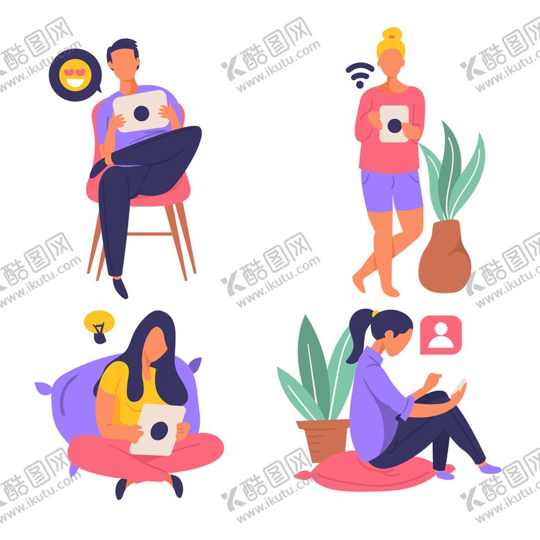 编号：76683202121531355446【酷图网】源文件下载-使用电子产品