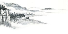 水墨山水素材