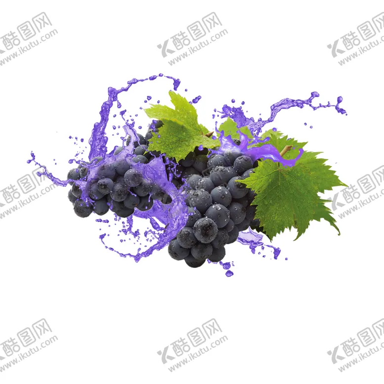 编号：73204101290303593545【酷图网】源文件下载-葡萄喷溅  