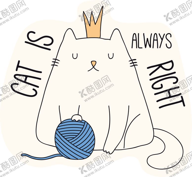 编号：12648410281751212570【酷图网】源文件下载-手绘卡通猫