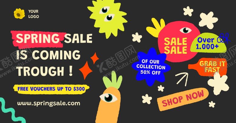 编号：14902404020456434973【酷图网】源文件下载-春季大促即将开启海报