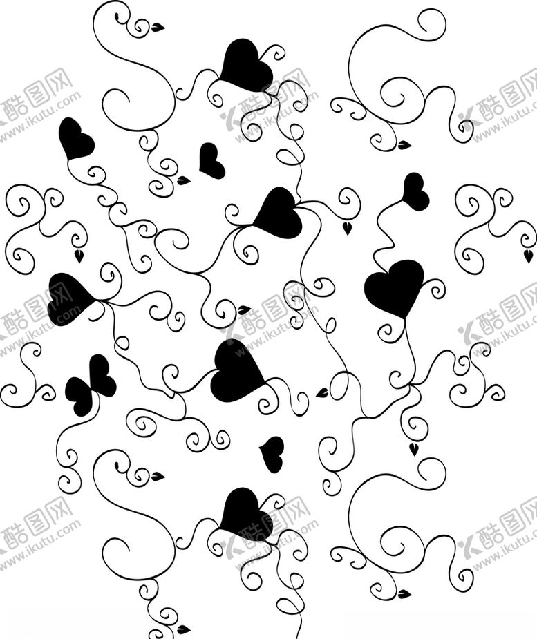 编号：68726510301212503140【酷图网】源文件下载-心线条图案