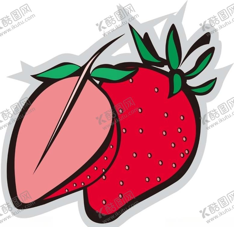 编号：12024106251910273573【酷图网】源文件下载-草莓卡通水果儿童矢量