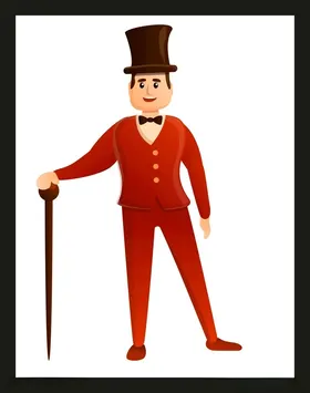 手绘男人男孩动画卡通卡通动画