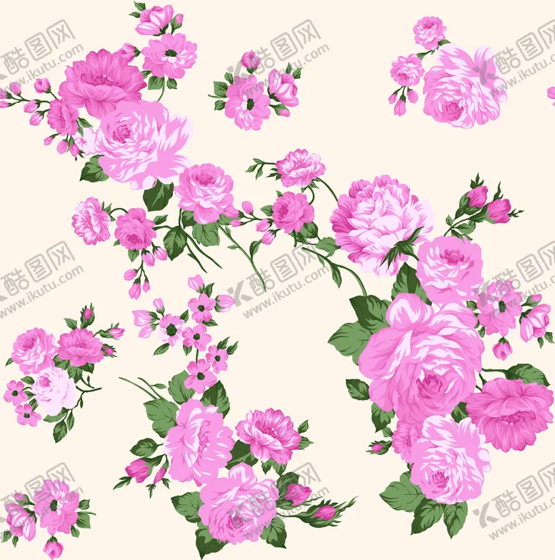 编号：46502809291736365712【酷图网】源文件下载-数码印花 花朵