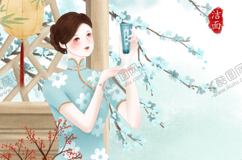 复古旗袍女装图片风素材唯美人物中国风