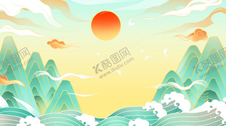 编号：52005210230439407253【酷图网】源文件下载-国潮插画