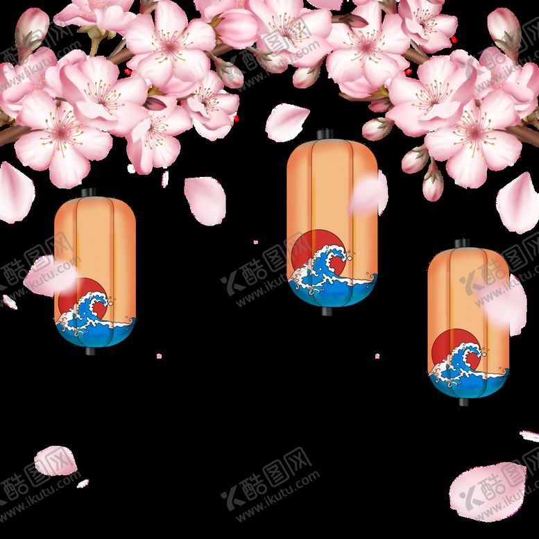编号：21469009140124065094【酷图网】源文件下载-梅花  灯笼元素 中国风素材 