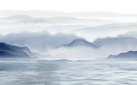 山水画风景国图