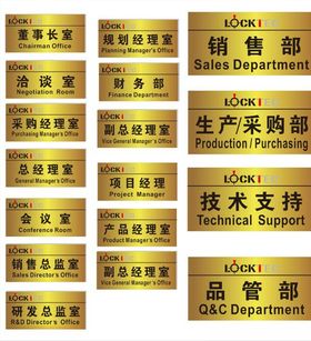 腐蚀科室牌
