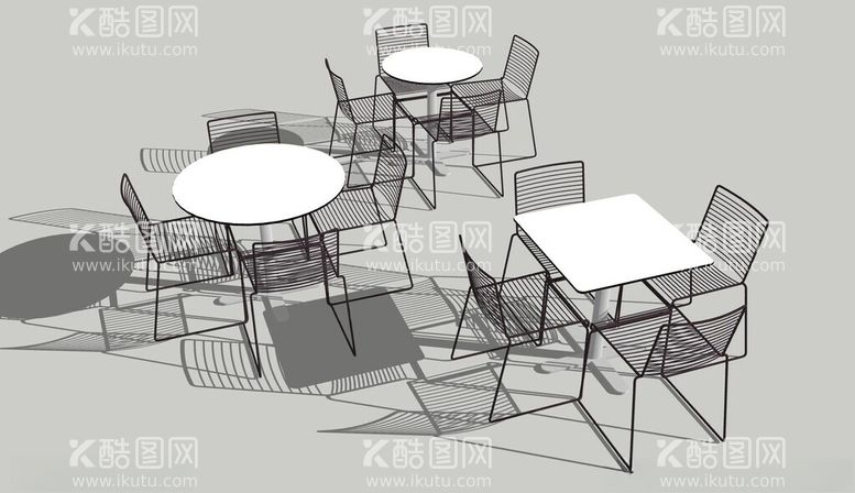 编号：17550112180826484046【酷图网】源文件下载-户外休闲桌模型