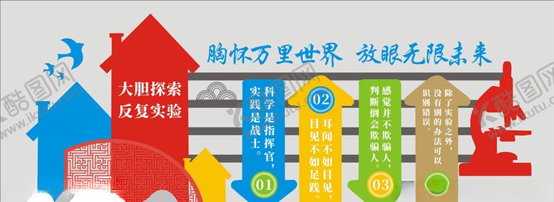 编号：96573007070304219084【酷图网】源文件下载-实验室文化墙