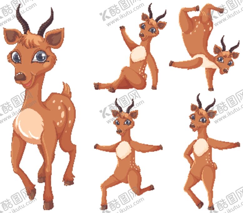 编号：16002406172255097187【酷图网】源文件下载-卡通野生动物