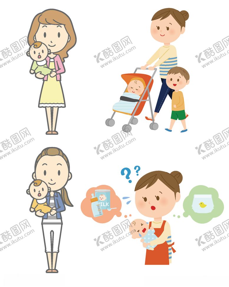 编号：64147209212116453892【酷图网】源文件下载-母亲与婴儿