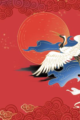 中国风红色喜庆海报背景