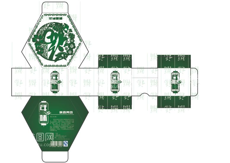 编号：48364312160003344119【酷图网】源文件下载-特产包装盒展开图设计稿