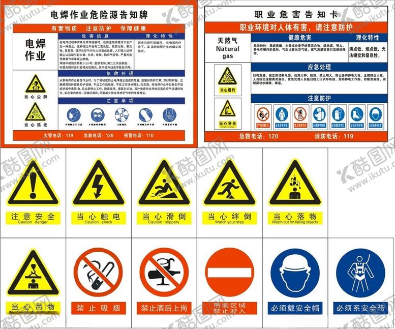 编号：20923312181200208436【酷图网】源文件下载-职业危害危险源告知牌