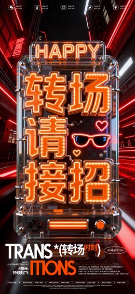 酒吧转场请接招海报