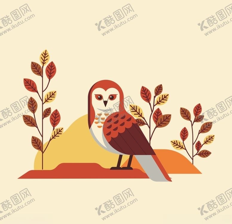 编号：23371710021906179589【酷图网】源文件下载-猫头鹰插画