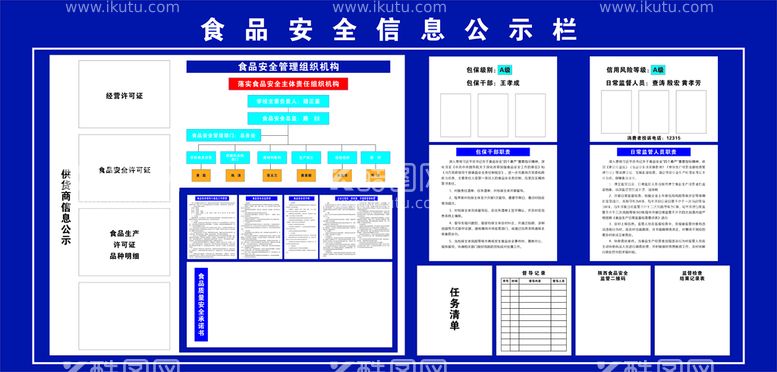 编号：91269012300747407974【酷图网】源文件下载-食品公示栏