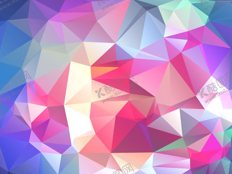 编号：81718110071646531906【酷图网】源文件下载-多边形背景棱形幻彩水晶