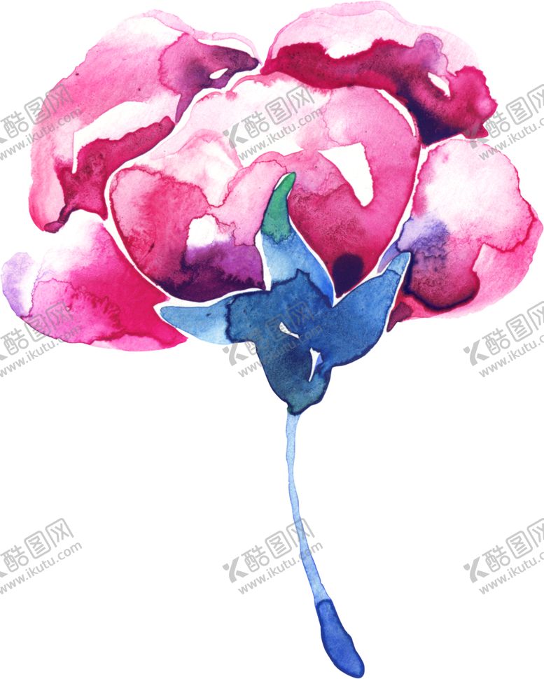编号：95125810010524213988【酷图网】源文件下载-水彩手绘花卉花朵植物