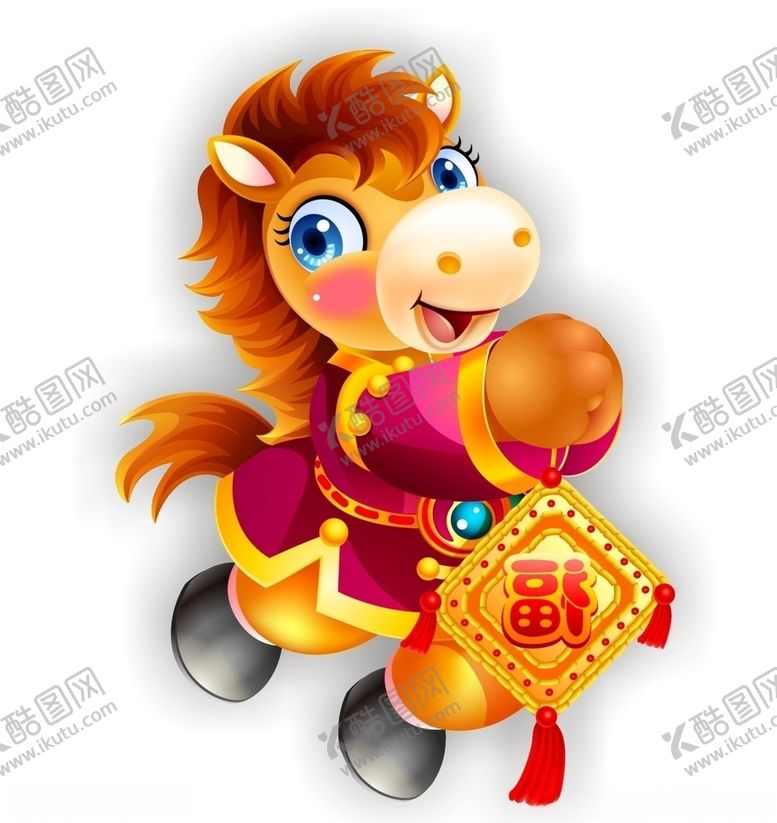 编号：69909510141113052095【酷图网】源文件下载-卡通马小马马年