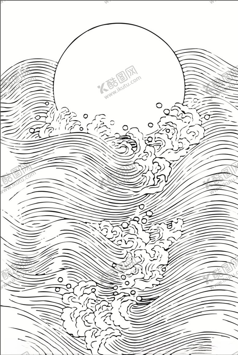 编号：92264309230637138273【酷图网】源文件下载-海上夕阳