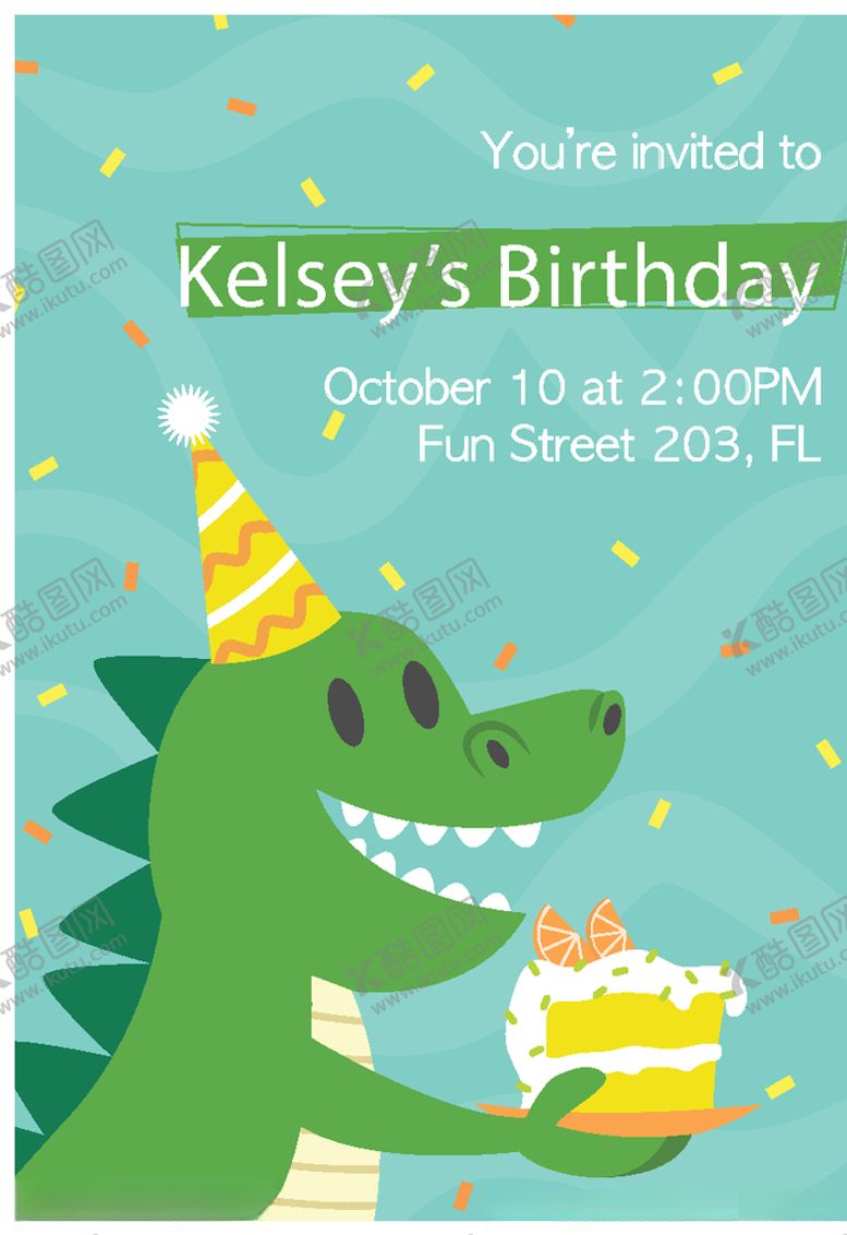 编号：34319709280142412761【酷图网】源文件下载-卡通邀请函