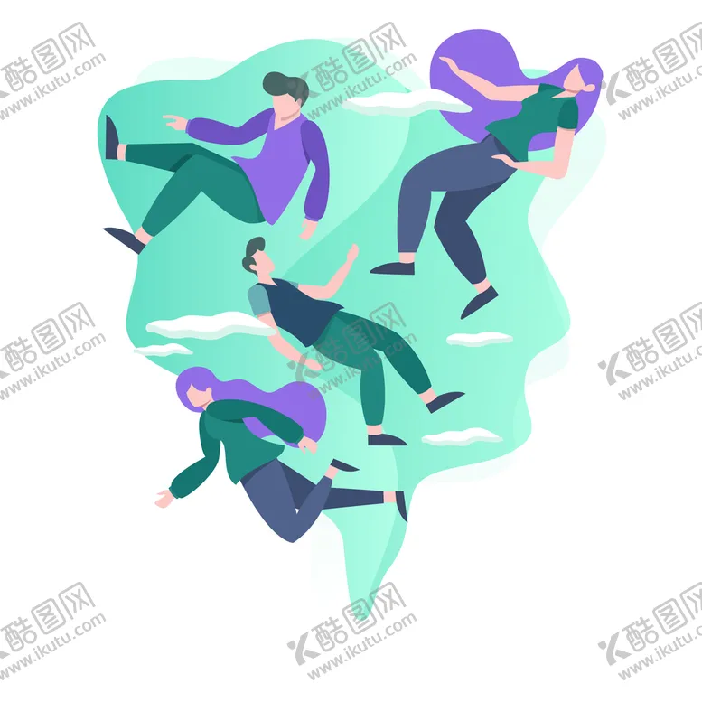 编号：62419709161351411602【酷图网】源文件下载-失重的人