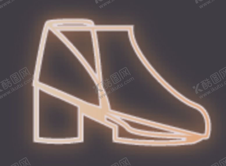 编号：66219706290004492044【酷图网】源文件下载-霓虹灯女皮鞋