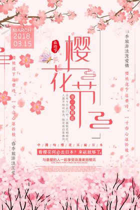 樱花节海报