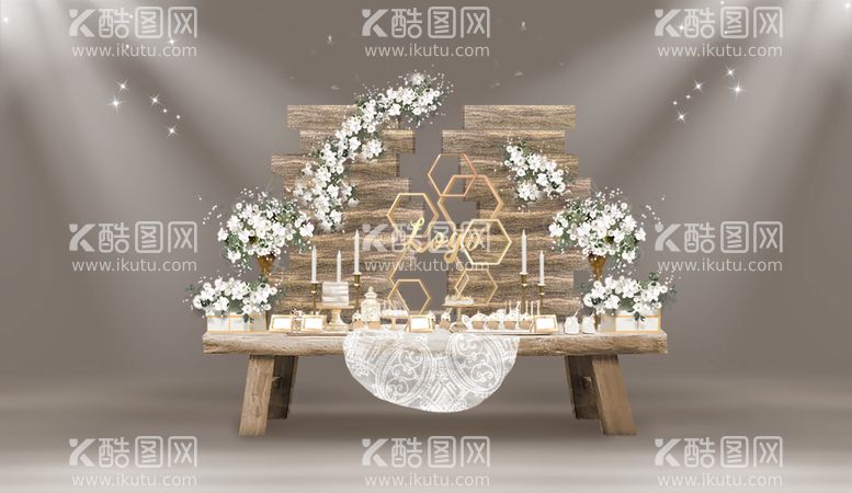 编号：36702110011204049673【酷图网】源文件下载-婚礼甜品区效果图