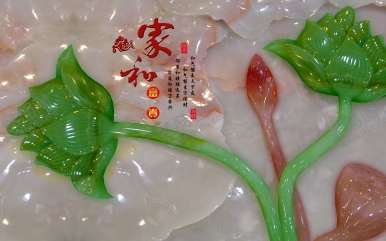 编号：57743306280637525090【酷图网】源文件下载-玉雕背景墙