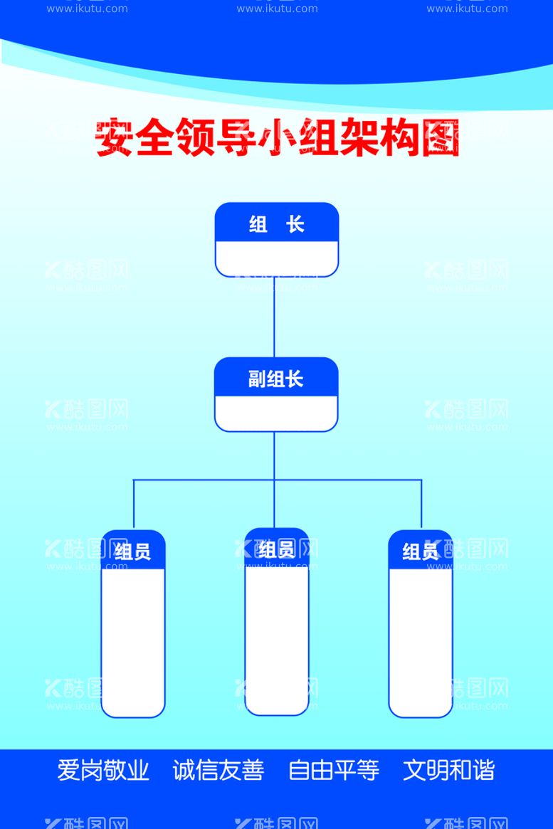 编号：26834010060931403079【酷图网】源文件下载-领导小组架构图