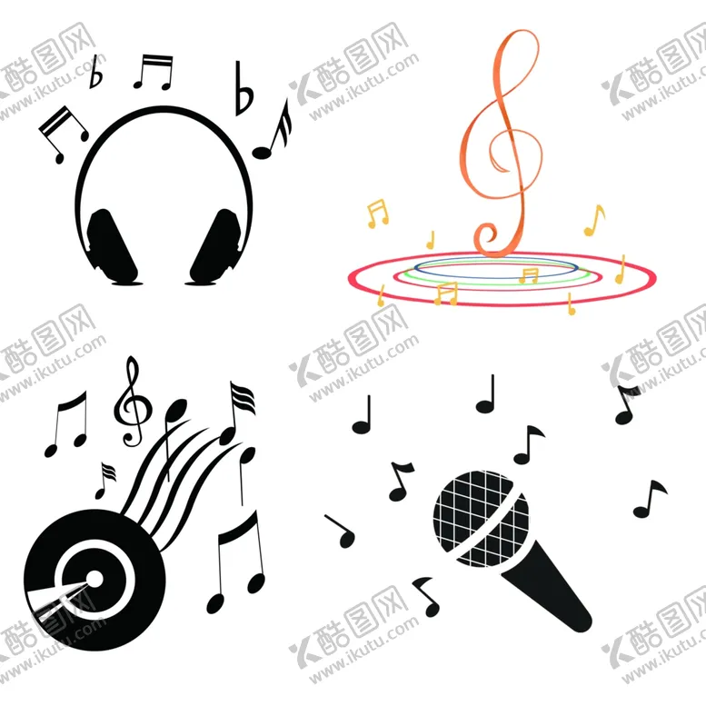 编号：64879706270322237389【酷图网】源文件下载-音乐符号免扣