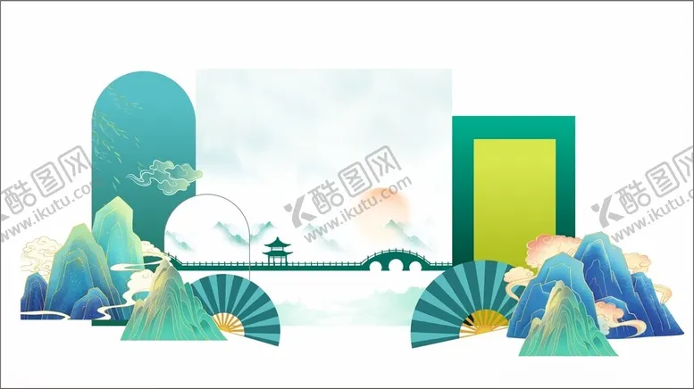 编号：28414804211851373251【酷图网】源文件下载-清新自然风户外场景插画