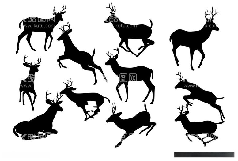 编号：67800212181357511330【酷图网】源文件下载-鹿剪影