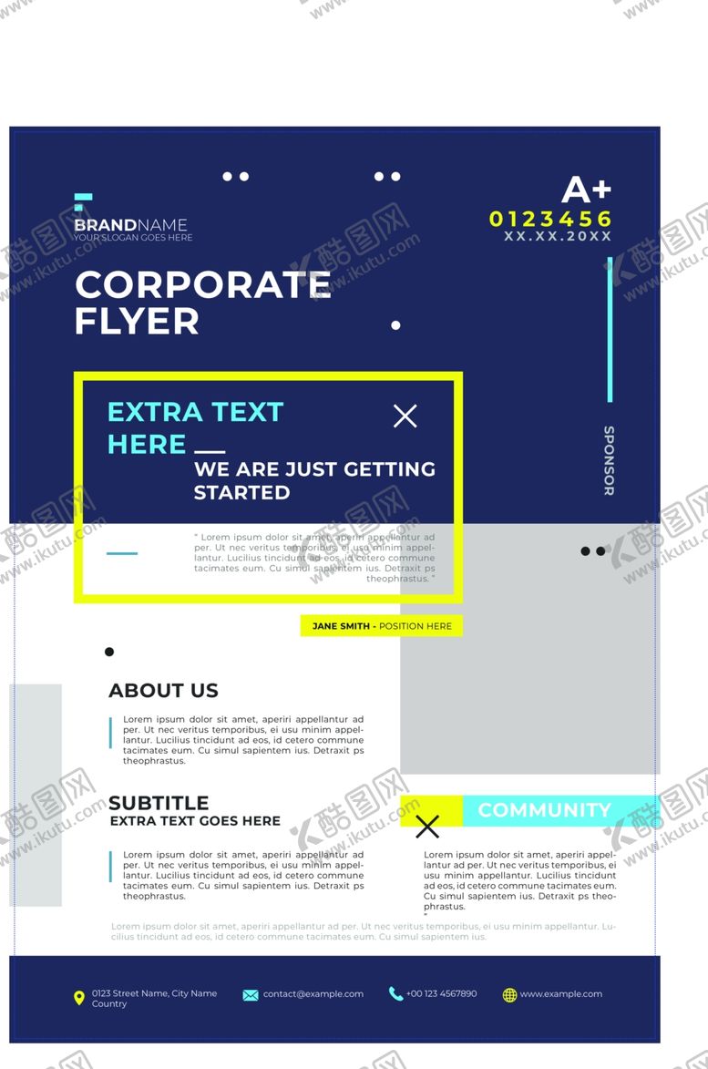 编号：65157509271430298899【酷图网】源文件下载-公司宣传单