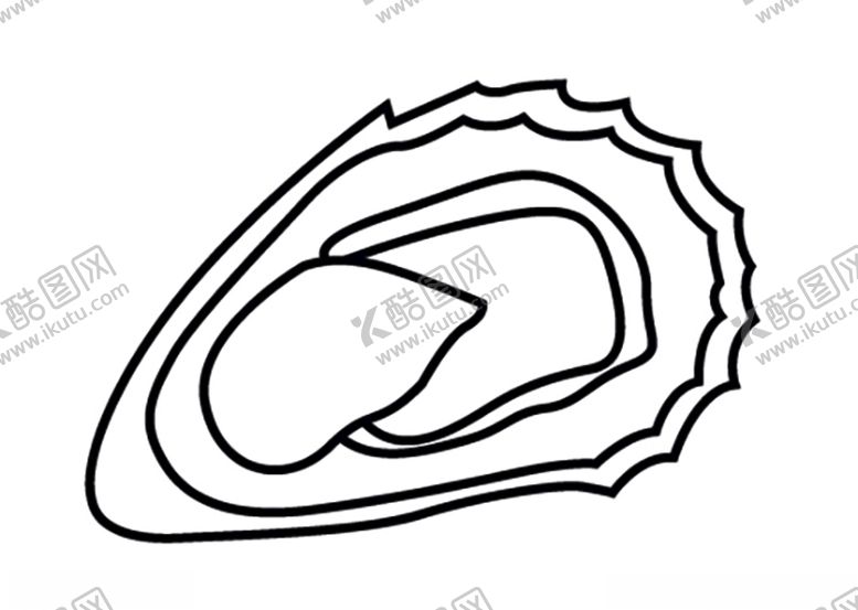 编号：93954810150946513866【酷图网】源文件下载-牡蛎线稿